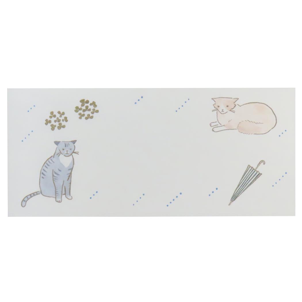 ネコの推し仕草一筆箋 便箋 イカ耳になるしぐさ ヒサゴ 文具 かわいい メール便可
