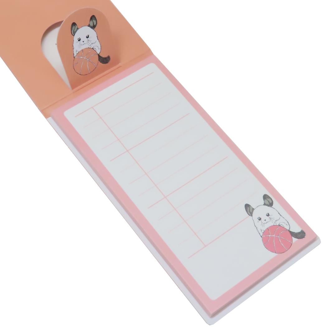 立つふせん 付箋 いわさきゆうし バスケがしたいチンチラ 三分割罫線 ヒサゴ 立つふせん かわいい メール便可