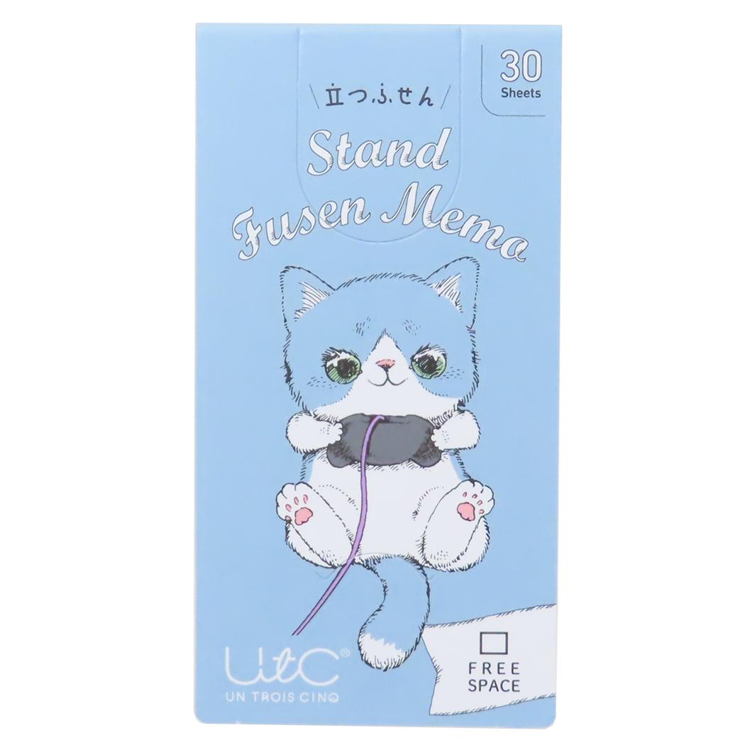 立つふせん 付箋 いわさきゆうし 夜更かししてゲームするネコ フリースペース ねこ ヒサゴ 立つふせん かわいい メール便可