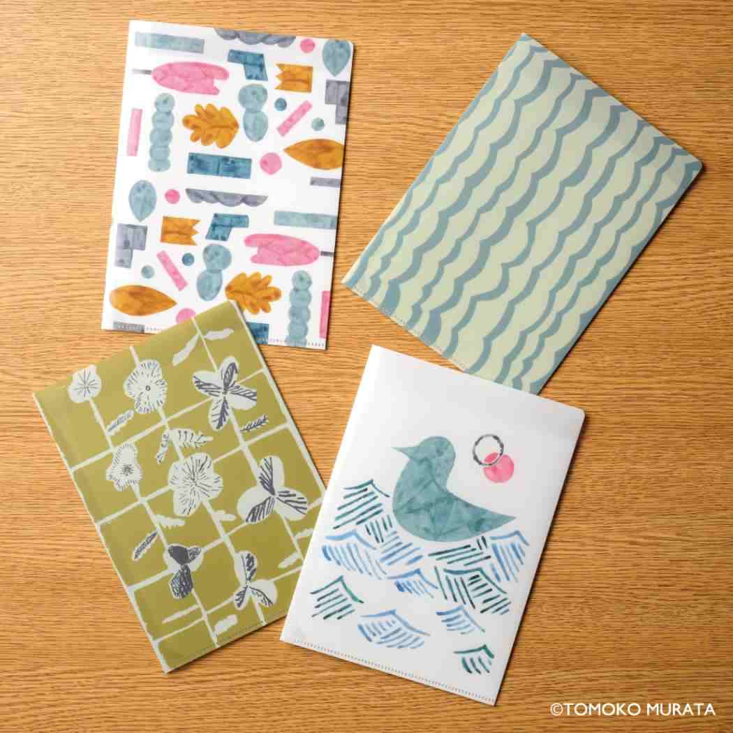 A5ダブルポケットクリアファイル ポケットファイル ムラタトモコ Seabird 海鳥 ヒサゴ 新学期準備文具 かわいい メール便可