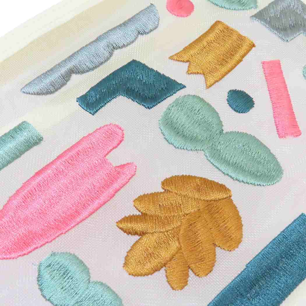 刺繍メッシュポーチ コスメポーチ ムラタトモコ Harvest 実り ヒサゴ 小物入れ かわいい メール便可