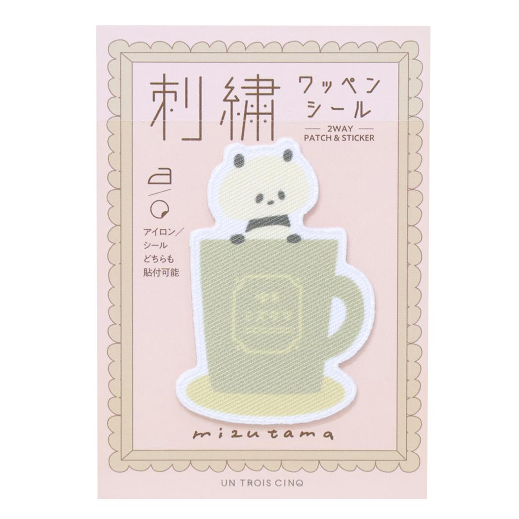 mizutama ワッペン 刺繍ワッペンシール コーヒーパンダ ヒサゴ 手芸用品 かわいい グッズ メール便可 シネマコレクション