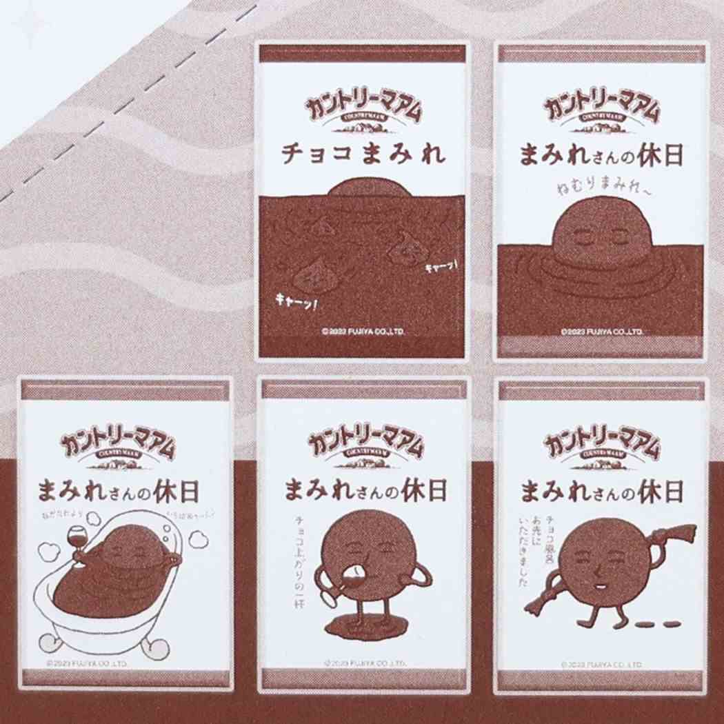 スクエアCANバッジ 全10種 缶バッジ カントリーマアム チョコまみれ お菓子パッケージ バンダイ コレクション雑貨 メール便可