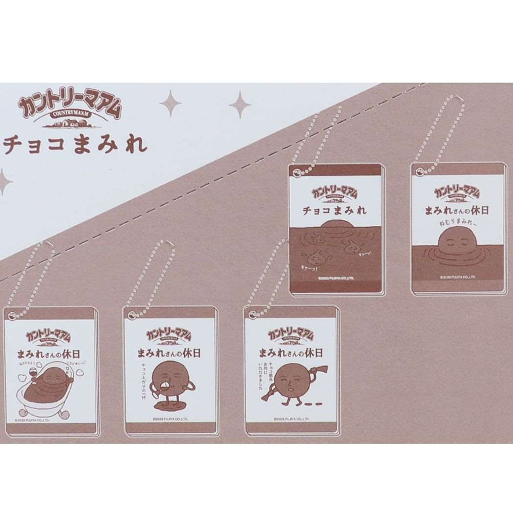 スライドミラー 全10種 手鏡 カントリーマアム チョコまみれ お菓子パッケージ バンダイ コレクション雑貨 メール便可
