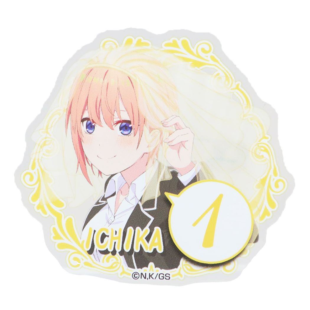 アクリルバッジ 缶バッジ 五等分の花嫁 中野 一花 B バンダイ コレクション雑貨 アニメメール便可