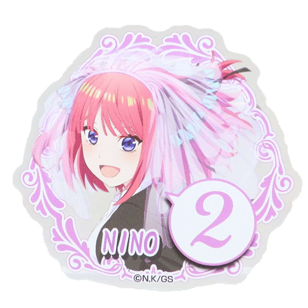 アクリルバッジ 缶バッジ 五等分の花嫁 中野 二乃 B バンダイ コレクション雑貨 アニメメール便可