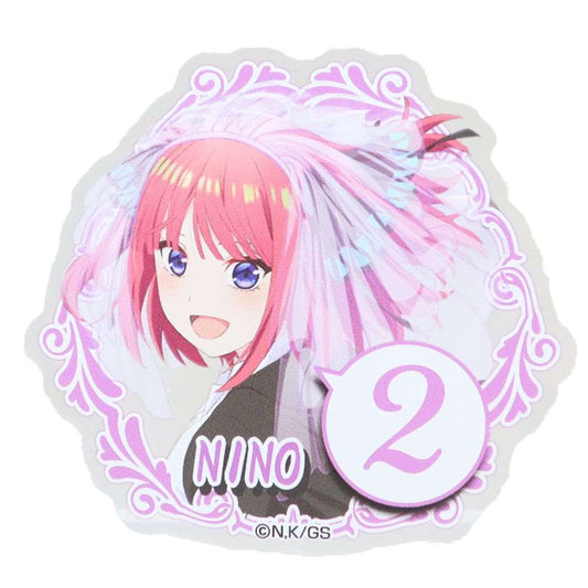 アクリルバッジ 缶バッジ 五等分の花嫁 中野 二乃 B バンダイ コレクション雑貨 アニメメール便可
