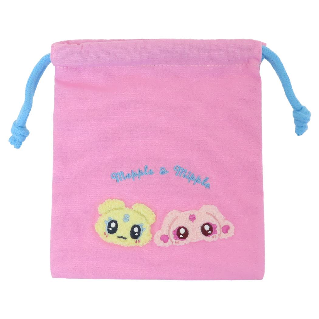 ふたりはプリキュア 巾着袋 さがら巾着 メップル＆ミップル バンダイ きんちゃくポーチ 小物入れ 相良刺繍 サガラ アニメキャラクター グッズ メール便可 シネマコレクション
