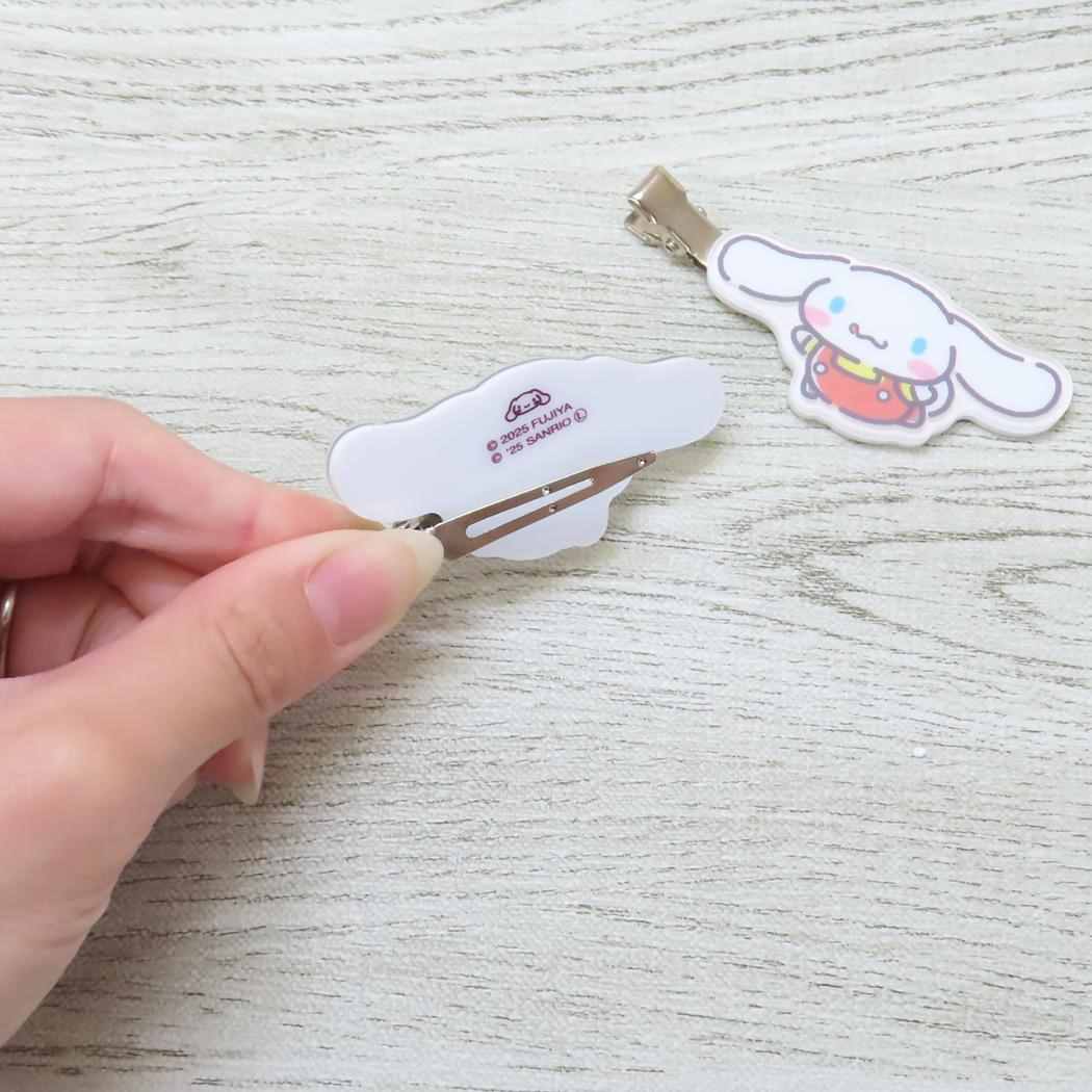 ヘアクリップ Vol.1 ヘアアクセ PEKOxサンリオキャラクターズ シナモロール サンリオ バンダイ 前髪クリップ メール便可