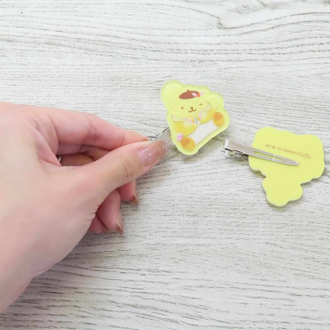 ヘアクリップ ヘアアクセ Yes！ プリキュア5 GoGo！xサンリオキャラクターズ キュアレモネードxポムポムプリン バンダイ 前髪クリップ メール便可