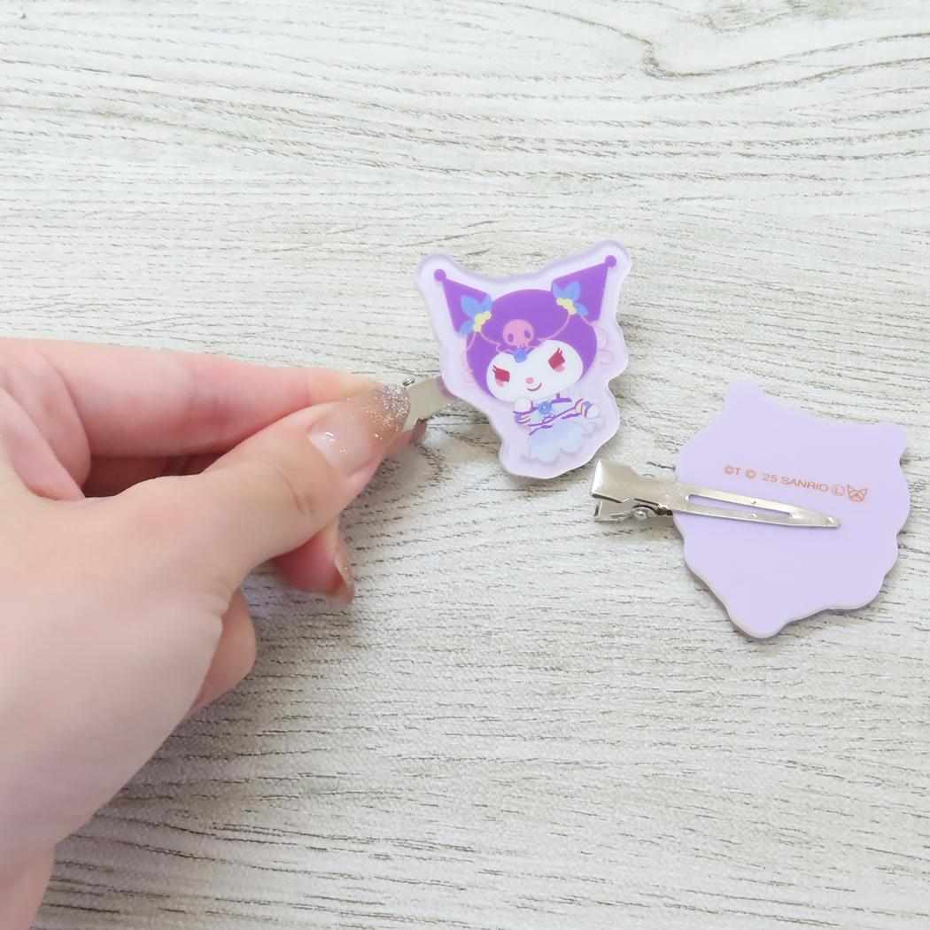 ヘアクリップ ヘアアクセ Yes！ プリキュア5 GoGo！xサンリオキャラクターズ ミルキィローズxクロミ バンダイ 前髪クリップ メール便可
