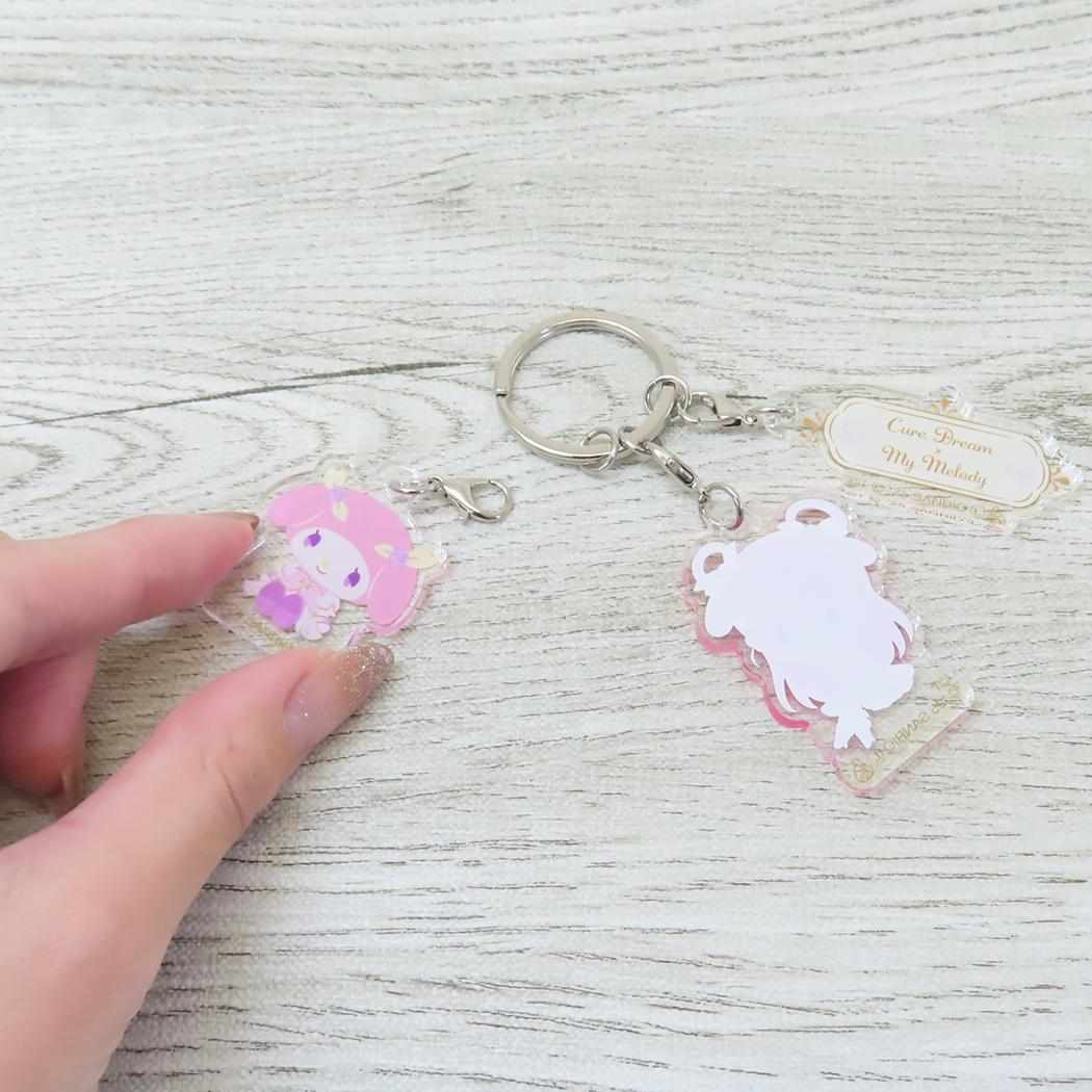 3連アクリルキーホルダー キーリング Yes！ プリキュア5 GoGo！xサンリオキャラクターズ キュアドリームxマイメロディ バンダイ 3チャーム メール便可
