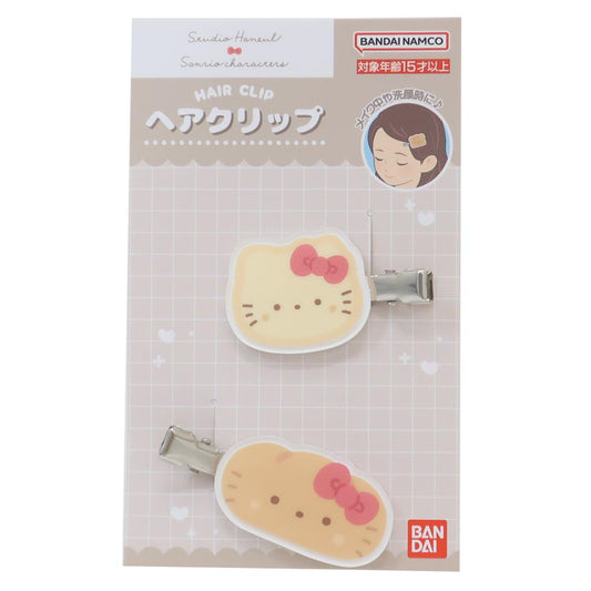 ヘアクリップ ヘアアクセ スタジオハヌルxサンリオキャラクターズ ハローキティ サンリオ バンダイ 前髪クリップ メール便可