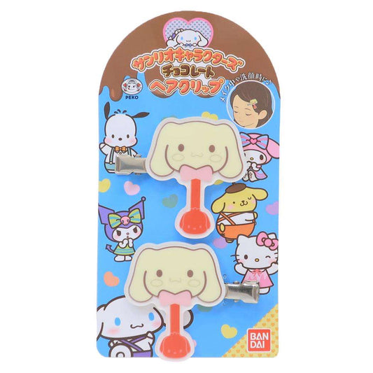 ヘアクリップ 2個セット ヘアアクセ シナモロール Vol.2 サンリオキャラクターズチョコレート サンリオ バンダイ 前髪クリップ メール便可