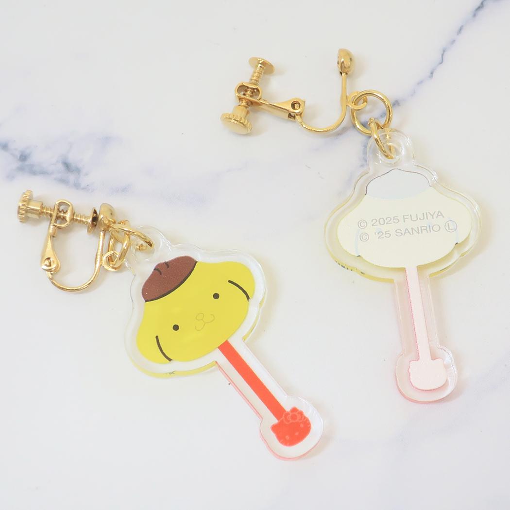 Clearイヤリング アクセサリー ポムポムプリン サンリオキャラクターズチョコレート サンリオ バンダイ プレゼント メール便可