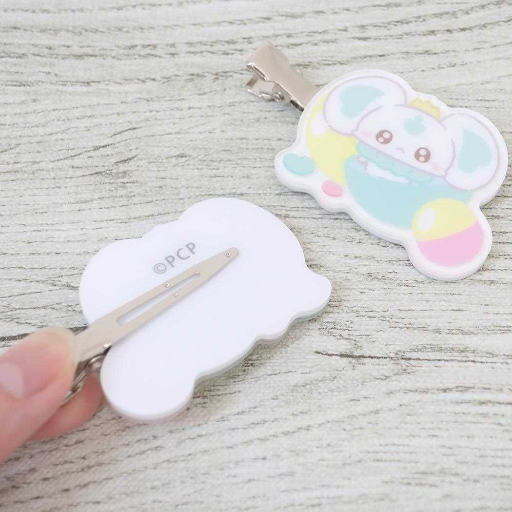 前髪クリップ 2個セット ヘアアクセ ぷちきゅあ ぷちきゅあぽるん プリキュア バンダイ ヘアクリップ アニメメール便可