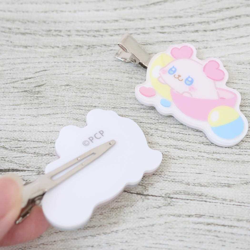 前髪クリップ 2個セット ヘアアクセ ぷちきゅあ ぷちきゅあくるるん プリキュア バンダイ ヘアクリップ アニメメール便可