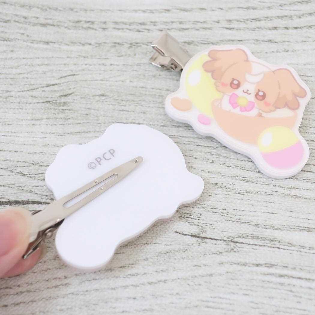 前髪クリップ 2個セット ヘアアクセ ぷちきゅあ ぷちきゅあこむぎ プリキュア バンダイ ヘアクリップ アニメメール便可