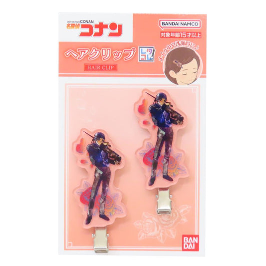 ヘアクリップ ヘアアクセ 名探偵コナン レタコレ 赤井秀一 少年サンデー バンダイ 前髪クリップ アニメメール便可