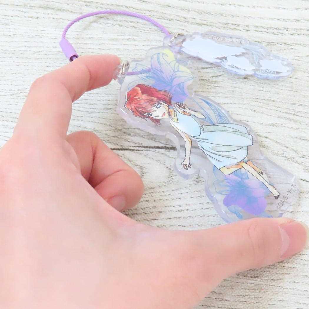 ワイヤープレートキーホルダー キーリング 名探偵コナン レタコレ 灰原哀 少年サンデー バンダイ プレゼント アニメメール便可