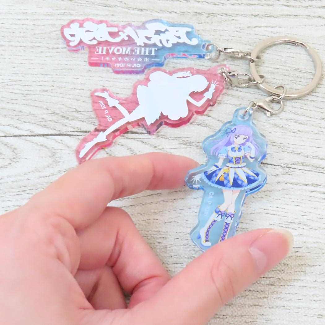 3連アクリルキーホルダー キーリング アイカツ！xプリパラ THE MOVIE 出会いのキセキ！ 05 スミレ＆そふぃB バンダイ コレクション雑貨 アニメメール便可