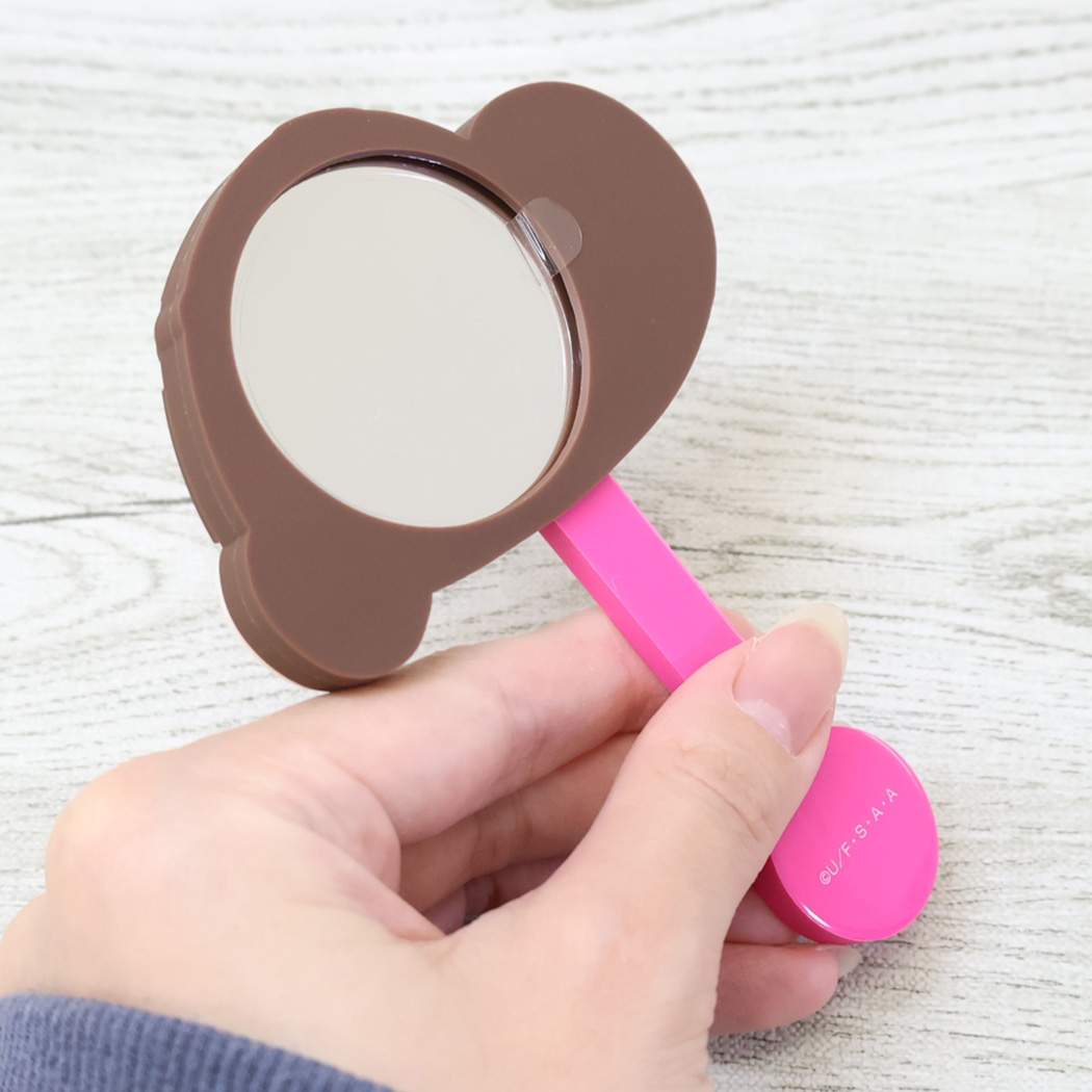 スティックチョコハンドミラー 手鏡 クレヨンしんちゃん しんちゃんＢ バンダイ メイク 化粧直し アニメメール便可