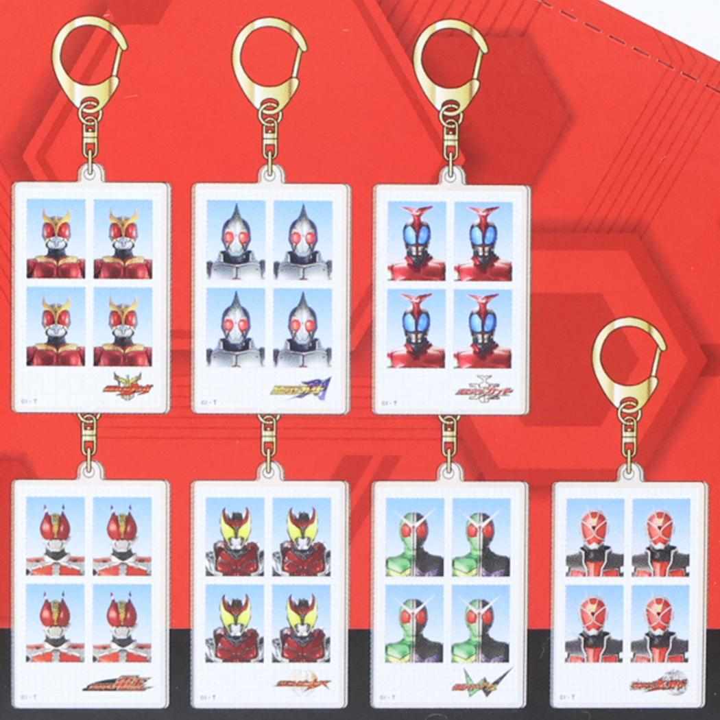 仮面ライダー キーリング アクリルキーホルダー 全14種 14個入セット IDphoto A 特撮ヒーロー バンダイ コレクション雑貨 まとめ買い BOX キャラクター グッズ シネマコレクション