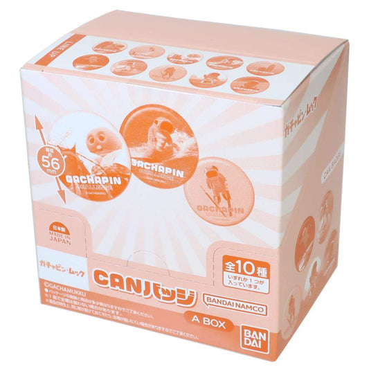 ガチャピン＆ムック 缶バッジ CANバッジ P-kies Family A 全10種 10個入セット BOX バンダイ