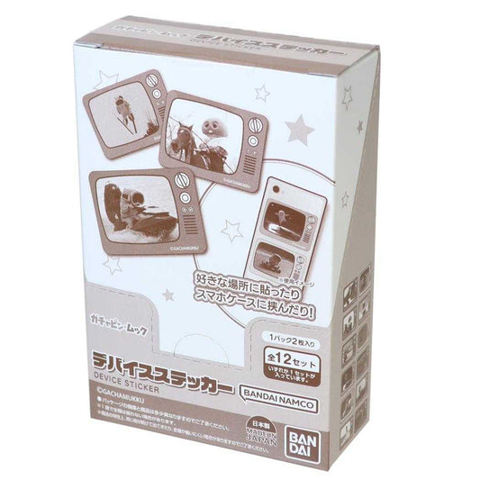 ガチャピン＆ムック ダイカットシール デバイスステッカー P-kies Family 全12種 12個入セット BOX バンダイ