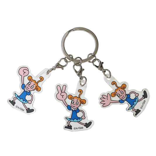 ポンキッキーズ キーリング 3連アクリルキーホルダー P-kies Family04 コニーちゃん バンダイ