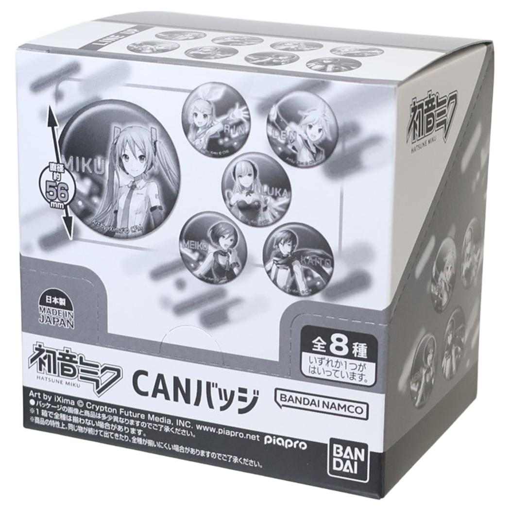 初音ミク 缶バッジ CANバッジ 全8種 BOX 8個セット バンダイ