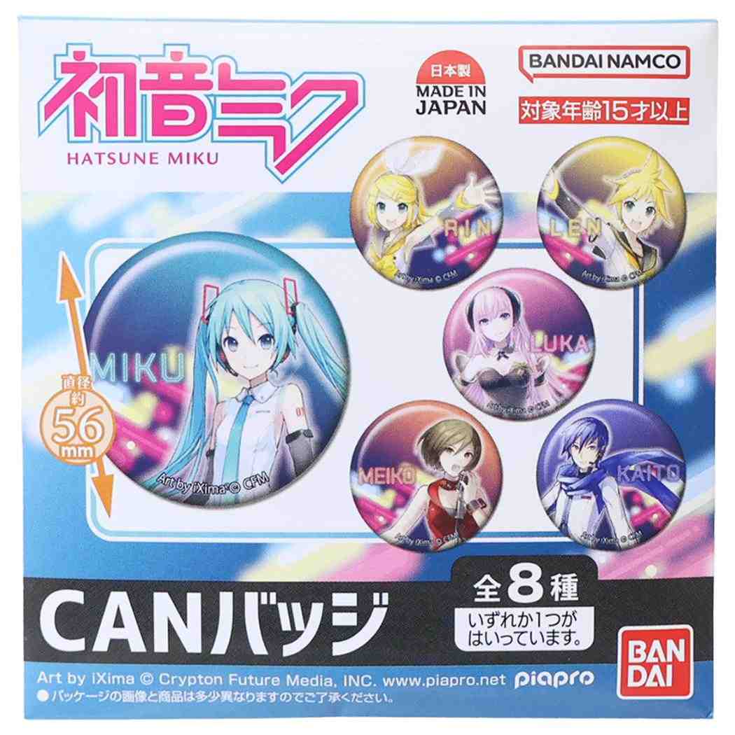 初音ミク 缶バッジ CANバッジ 全8種 単品 どれか1個 バンダイ