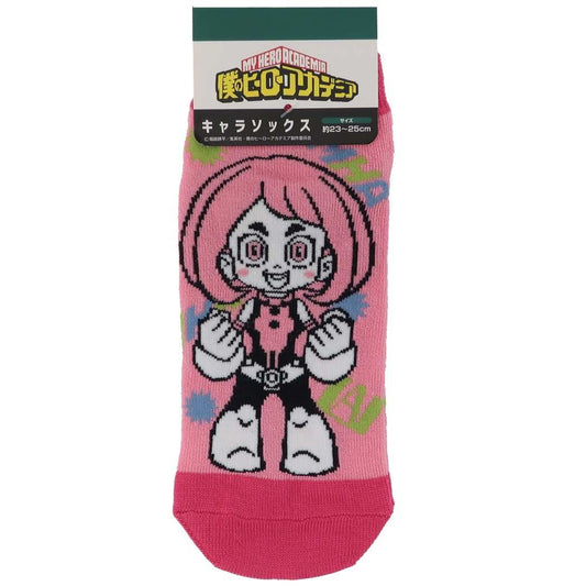 レディース キャラソックス 女性用 靴下 僕のヒーローアカデミア 麗日お茶子 少年ジャンプ ハセプロ プレゼント アニメメール便可