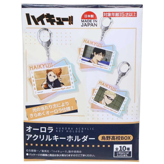 オーロラアクリルキーホルダー 全10種の内どれか1個 キーリング 劇場版ハイキュー！！ ゴミ捨て場の決戦 烏野高校 ハセプロ コレクション雑貨 単品 アニメメール便可
