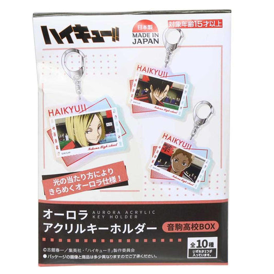 オーロラアクリルキーホルダー 全10種の内どれか1個 キーリング 劇場版ハイキュー！！ ゴミ捨て場の決戦 音駒高校 ハセプロ コレクション雑貨 単品 アニメメール便可