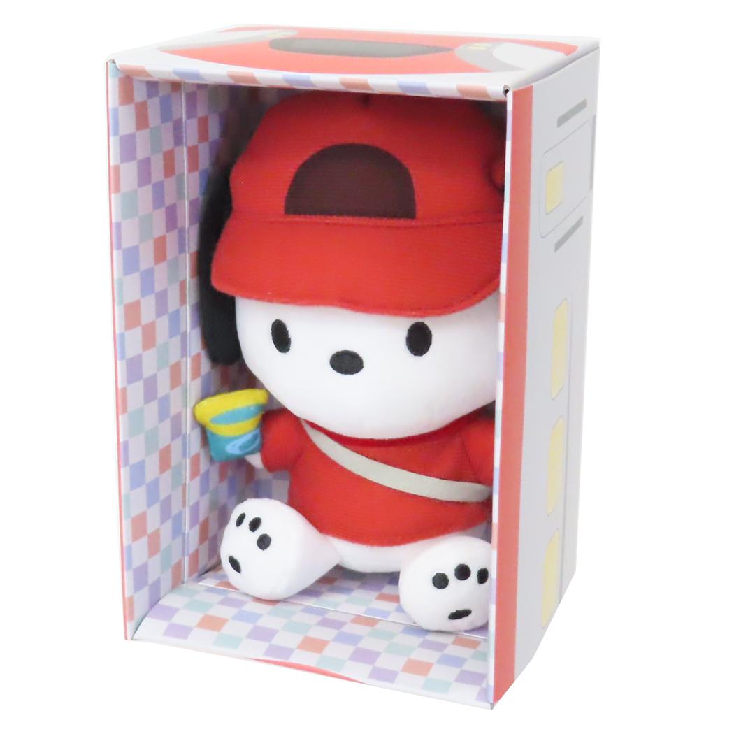 新幹線BOX付ぬいぐるみ プラッシュドール ポチャッコ PC キャラフルライナー サンリオ ヒューネット プレゼント