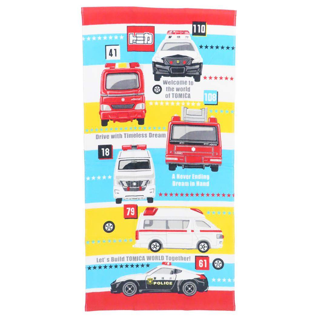 トミカ バスタオル プリントビッグタオル リスト TOMICA 林タオル お風呂タオル キャラクター グッズ メール便可 シネマコレクション