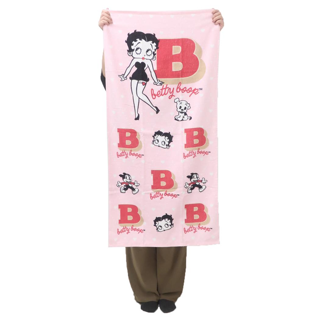 プリントビッグタオル バスタオル ベティブープ B.betty BETTY BOOP 林タオル お風呂タオル メール便可