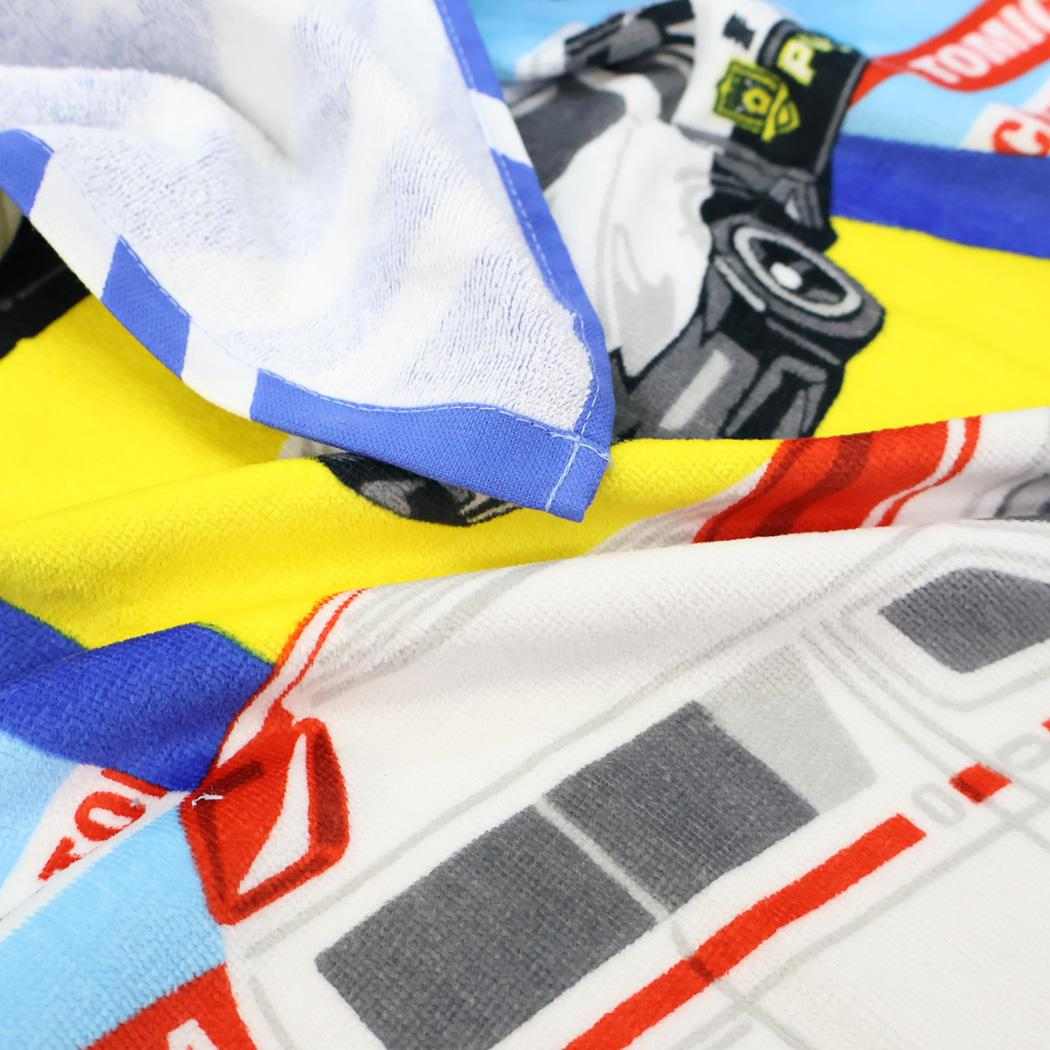 トミカ バスタオル プリントコンパクトバスタオル ストレート TOMICA お風呂タオル キャラクター グッズ メール便可 シネマコレクション