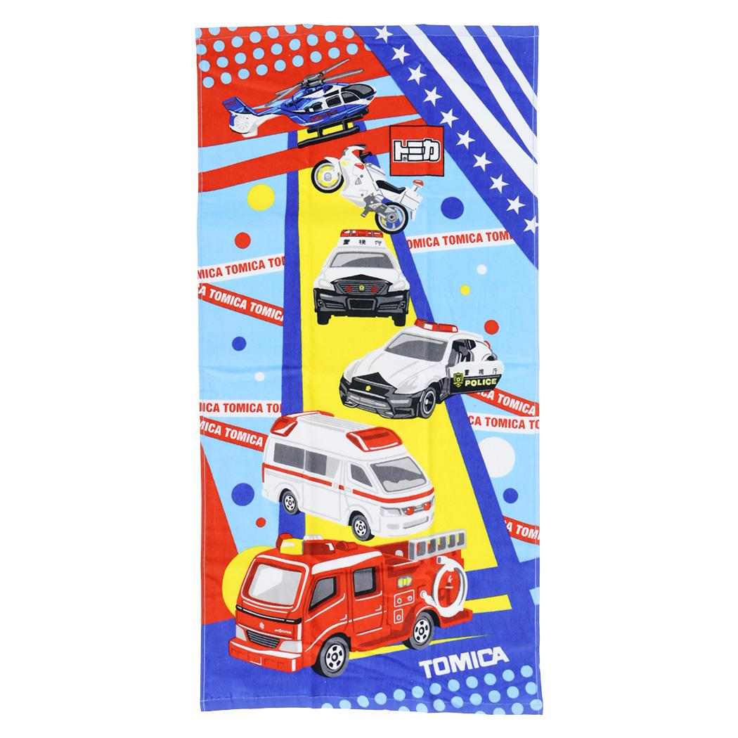 トミカ バスタオル プリントコンパクトバスタオル ストレート TOMICA お風呂タオル キャラクター グッズ メール便可 シネマコレクション