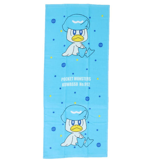 フェイスタオル シャーリング ロングタオル ポケットモンスター クワッス ポケモン 林タオル 汗拭きタオル かわいい メール便可