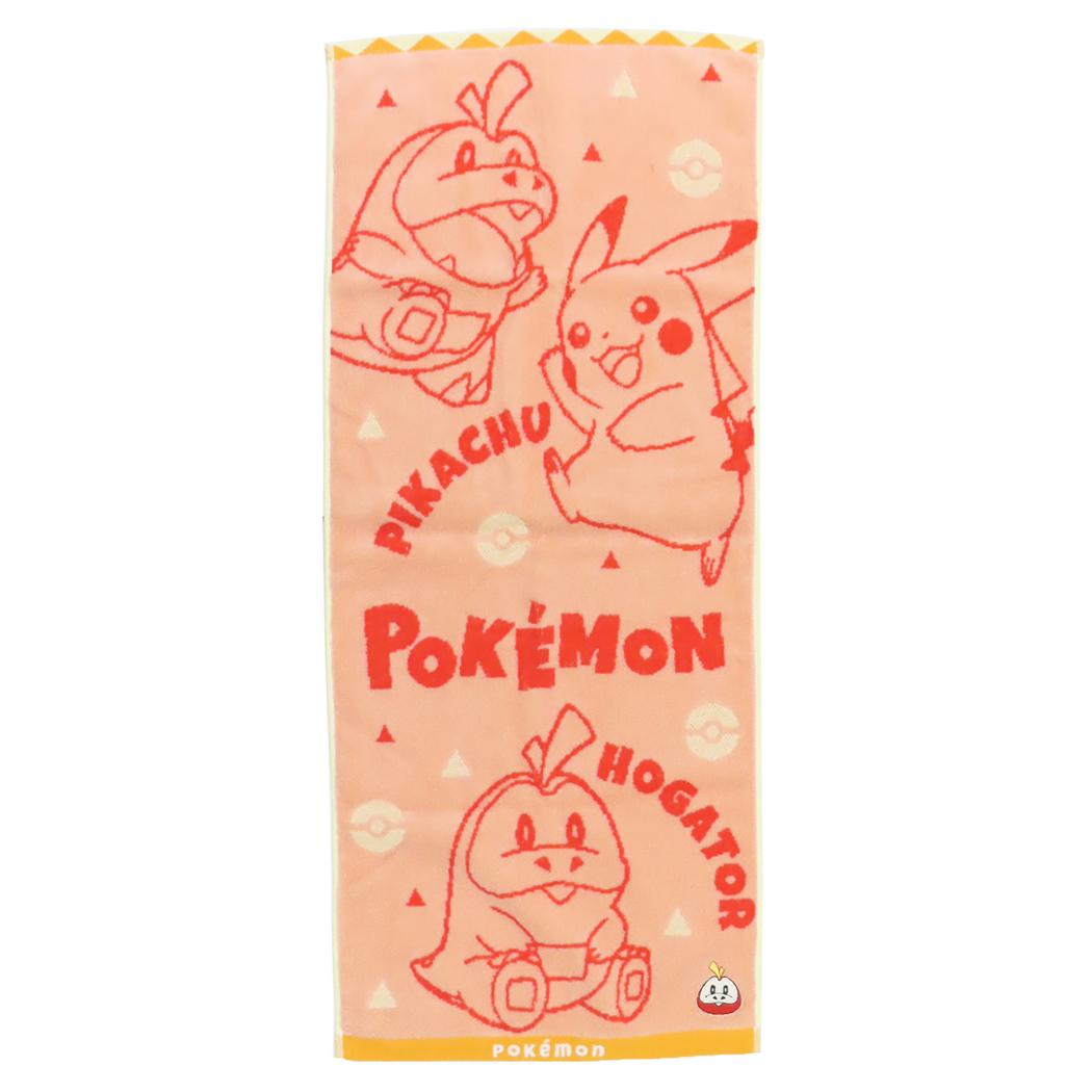 ジャガードロングタオル フェイスタオル ポケットモンスター O2078ホゲータ ポケモン 林タオル 新生活雑貨 メール便可