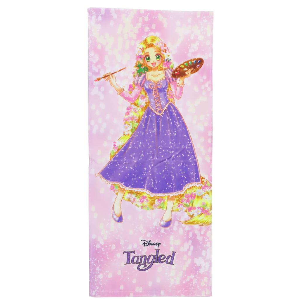 プリントロングタオル フェイスタオル 塔の上のラプンツェルx中川翔子 シャイニングラプンツェル ディズニープリンセス 林タオル 新生活雑貨 メール便可