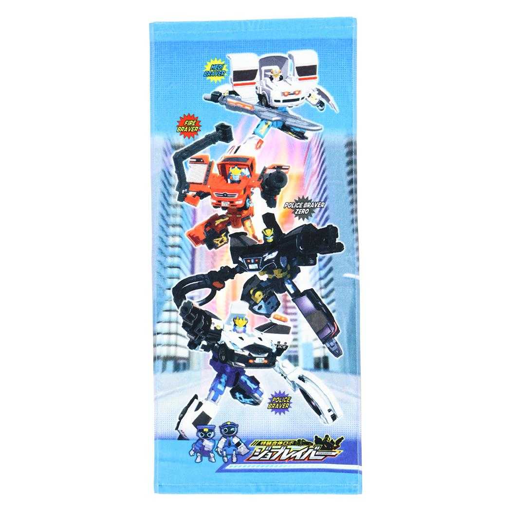 特装合体ロボ ジョブレイバー フェイスタオル プリントロングタオル ヒーロー TOMICA