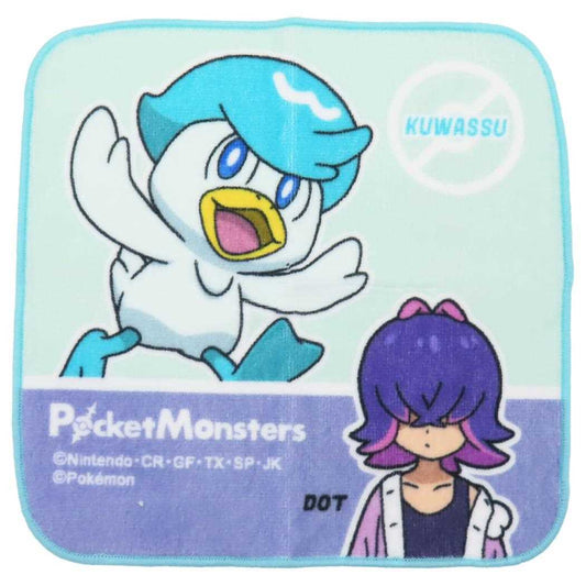 インクジェットプリントプチタオル ミニタオル ポケットモンスター ドット クワッス ポケモン 林タオル 汗拭きタオル メール便可