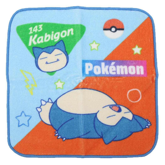 インクジェットプリントプチタオル ミニタオル ポケットモンスター カラフル カビゴン ポケモン 林タオル 汗拭きタオル メール便可