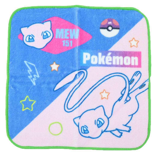 インクジェットプリントプチタオル ミニタオル ポケットモンスター カラフル ミュウ ポケモン 林タオル 汗拭きタオル メール便可