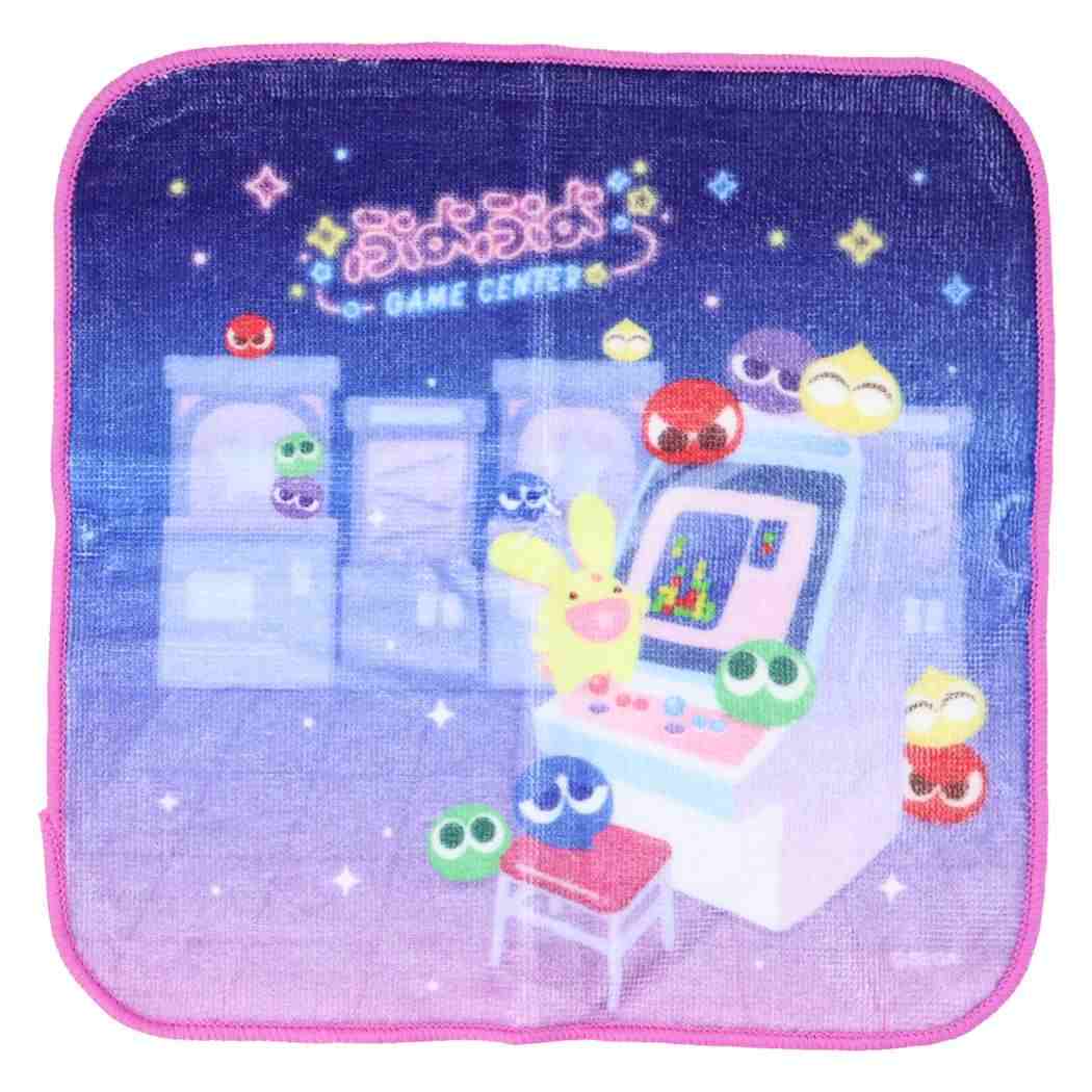 ぷよぷよ ミニタオル シャーリングインクジェットプリントプチタオル ゲームセンター
