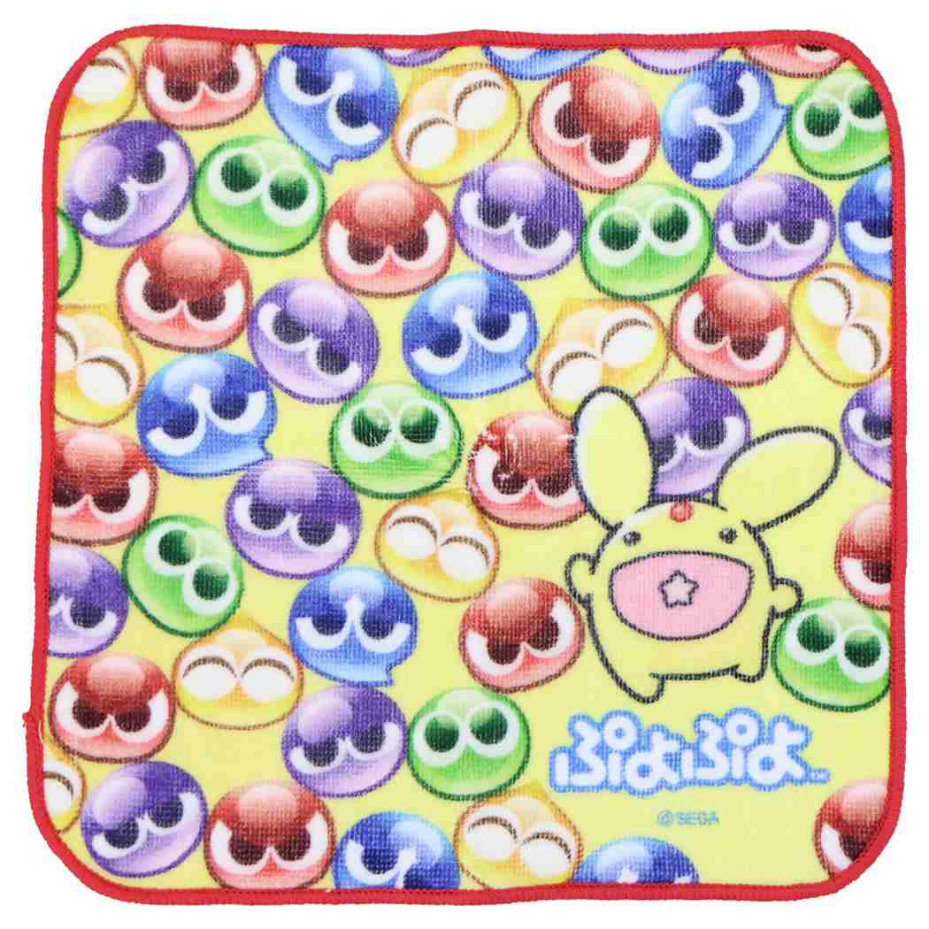 ぷよぷよ ミニタオル シャーリングインクジェットプリントプチタオル ベーシックデザイン