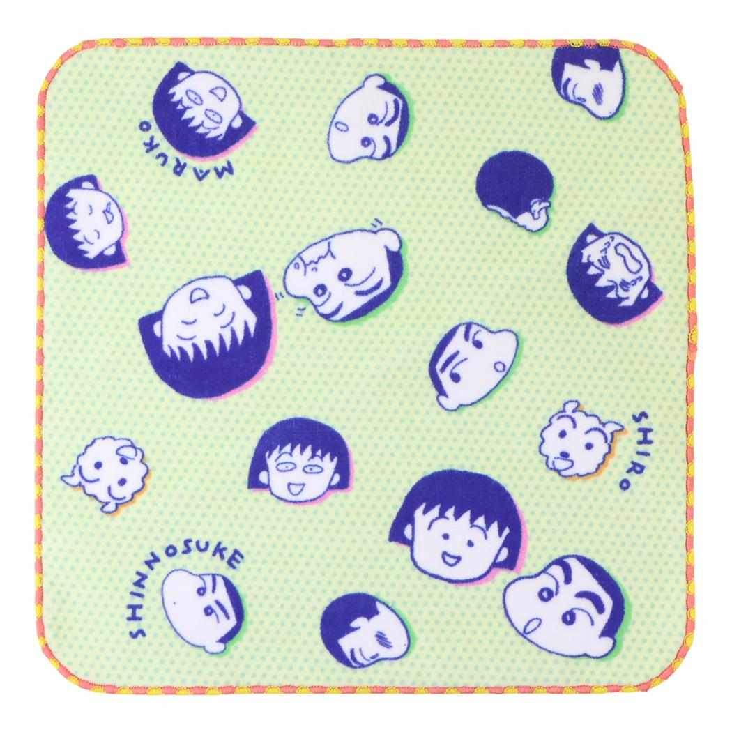 ちびまる子ちゃんxクレヨンしんちゃん ミニタオル ハンドタオル マイフレンド